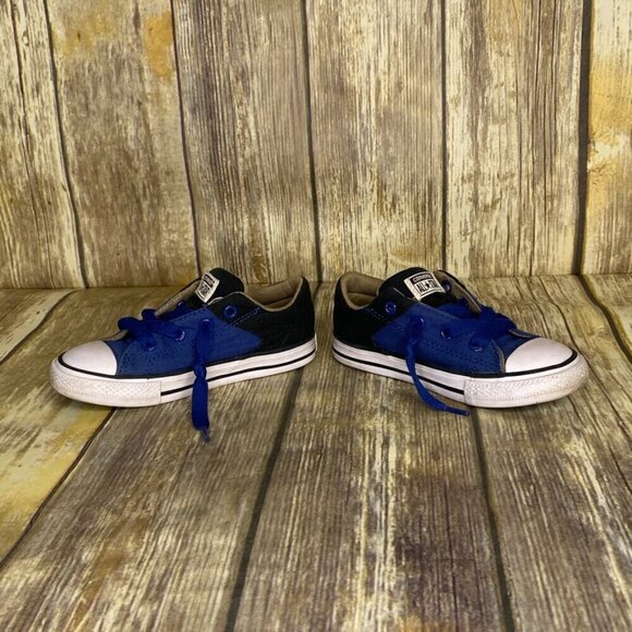 Converse Chuck Taylor All Star Navy and Black Infant Boys Size 9 - Picture 3 of 8